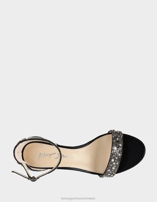 Frauen Betsey Johnson Mari Schwarz Schuhe ZJFF172