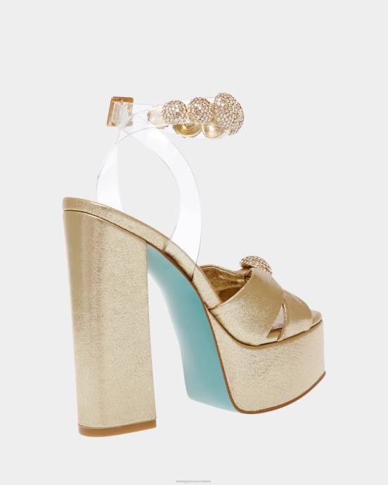 Frauen Betsey Johnson Mason Gold Schuhe ZJFF112