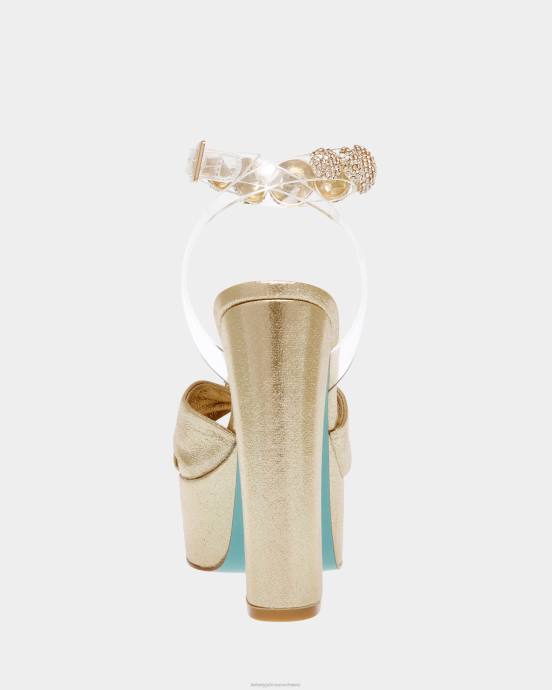 Frauen Betsey Johnson Mason Gold Schuhe ZJFF112
