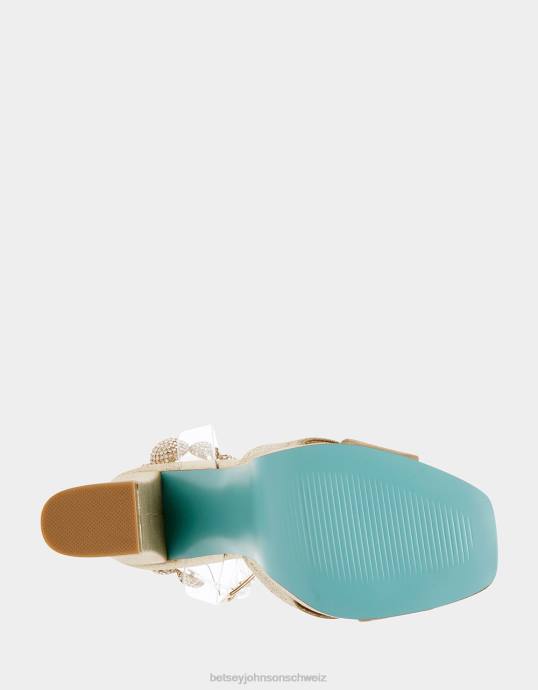 Frauen Betsey Johnson Mason Gold Schuhe ZJFF112