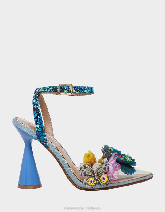 Frauen Betsey Johnson Nadja blau-multi Schuhe ZJFF42