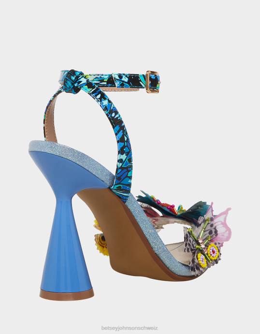 Frauen Betsey Johnson Nadja blau-multi Schuhe ZJFF42