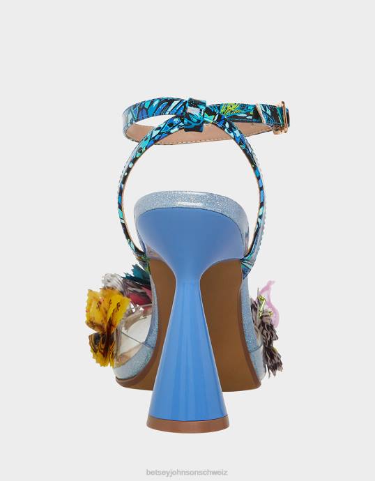 Frauen Betsey Johnson Nadja blau-multi Schuhe ZJFF42