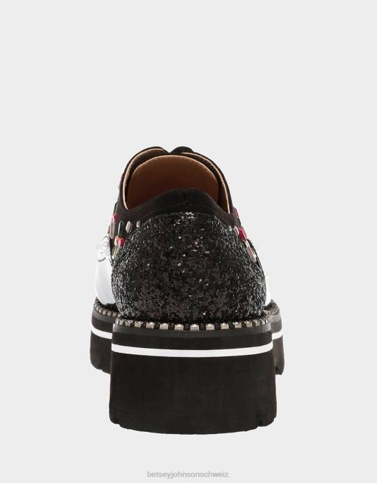 Frauen Betsey Johnson Pixxy schwarz-multi Schuhe ZJFF167