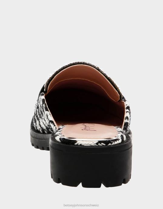 Frauen Betsey Johnson Ronin Schwarz-Weiss Schuhe ZJFF177