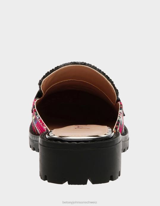 Frauen Betsey Johnson Ronin rot kariert Schuhe ZJFF31