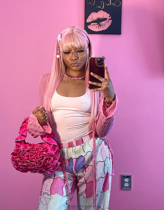 Frauen Betsey Johnson Rüschentasche Rosa Zubehör ZJFF201