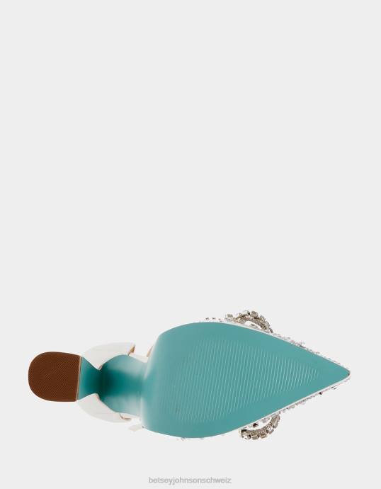 Frauen Betsey Johnson Schatz Weiss Schuhe ZJFF83