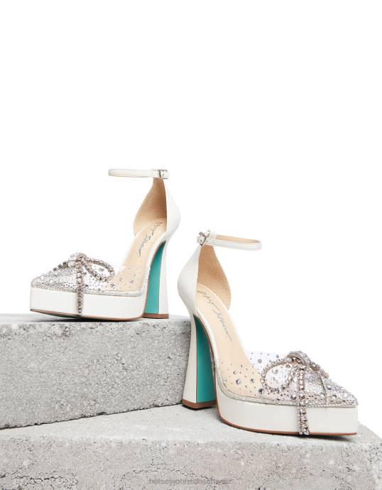 Frauen Betsey Johnson Schatz Weiss Schuhe ZJFF83