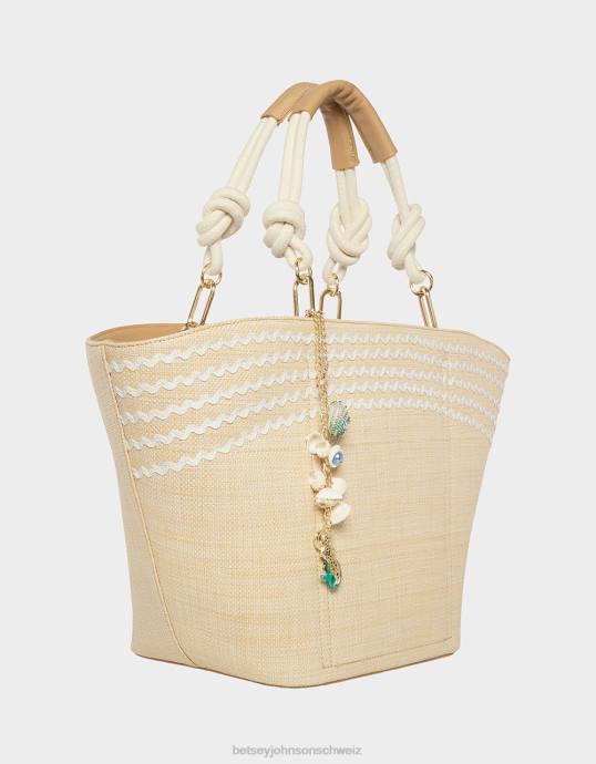 Frauen Betsey Johnson Shell-Yeah-Tasche natürlich Zubehör ZJFF248