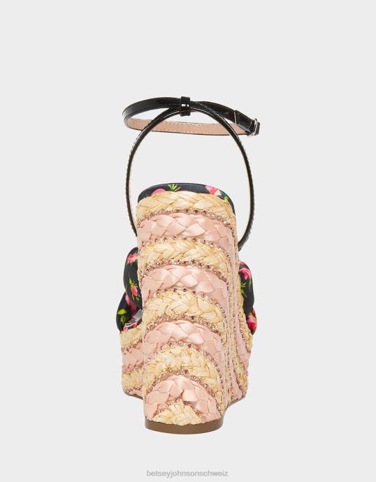 Frauen Betsey Johnson Stiefmütterchen schwarz-multi Schuhe ZJFF137