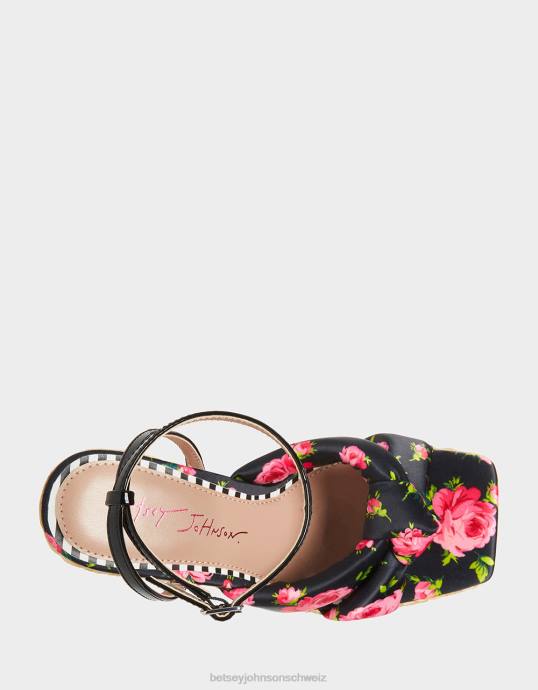 Frauen Betsey Johnson Stiefmütterchen schwarz-multi Schuhe ZJFF137