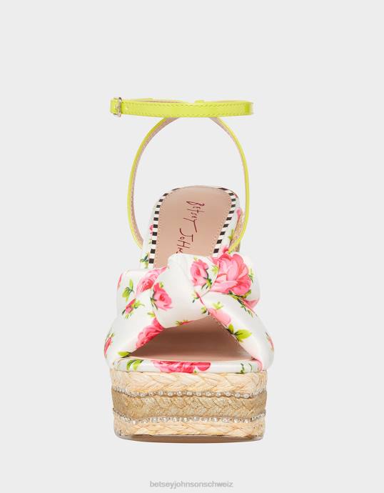 Frauen Betsey Johnson Stiefmütterchen weiß-multi Schuhe ZJFF127