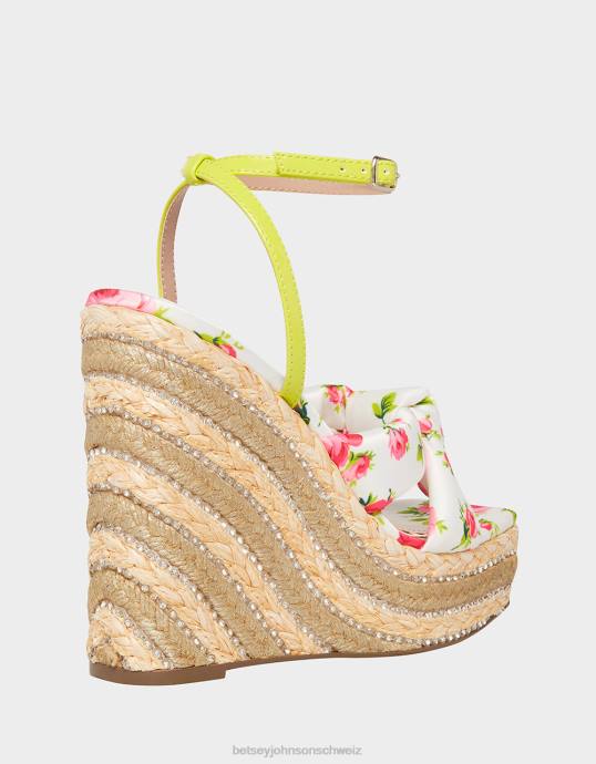 Frauen Betsey Johnson Stiefmütterchen weiß-multi Schuhe ZJFF127