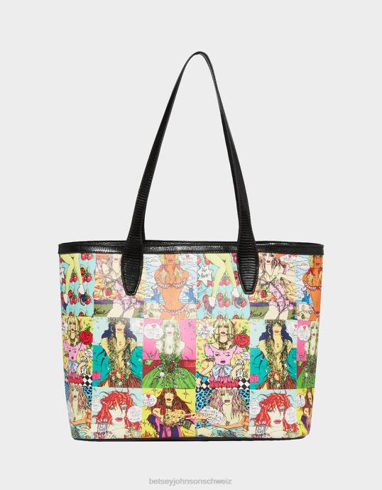 Frauen Betsey Johnson Tragetasche mit Ösen multi Zubehör ZJFF255