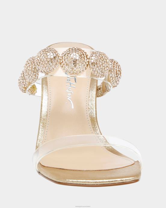 Frauen Betsey Johnson Troy Gold Schuhe ZJFF141