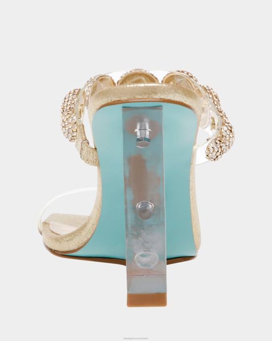 Frauen Betsey Johnson Troy Gold Schuhe ZJFF141