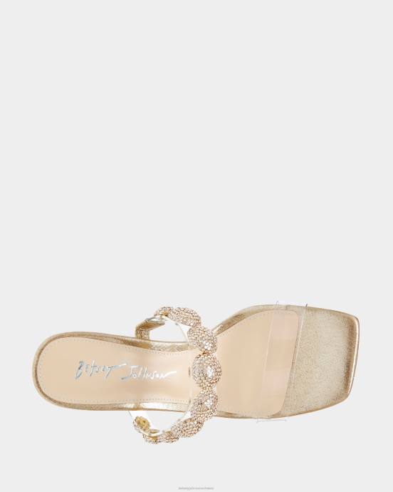 Frauen Betsey Johnson Troy Gold Schuhe ZJFF141