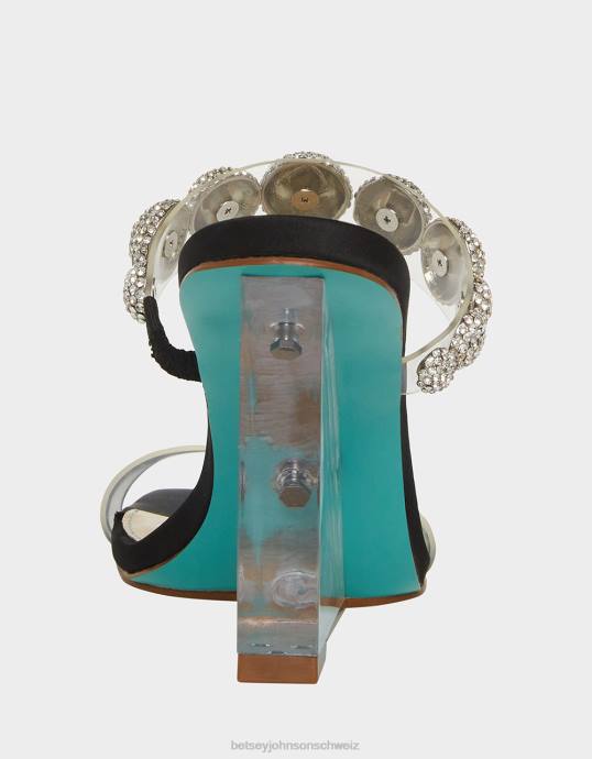 Frauen Betsey Johnson Troy Schwarz Schuhe ZJFF163