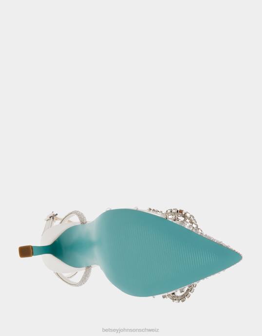 Frauen Betsey Johnson Träume Weiss Schuhe ZJFF102