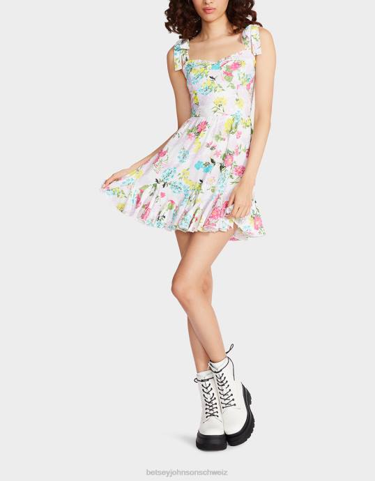 Frauen Betsey Johnson Tulluah-Minikleid Weiss Kleidung ZJFF265