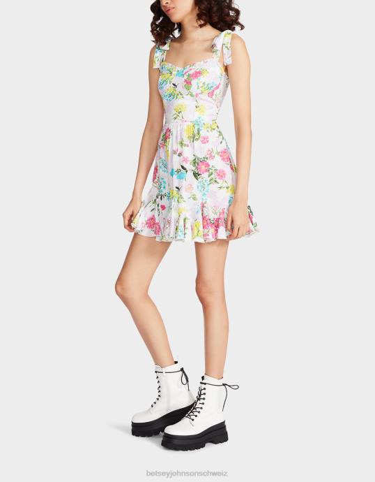 Frauen Betsey Johnson Tulluah-Minikleid Weiss Kleidung ZJFF265