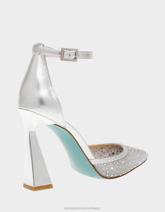 Frauen Betsey Johnson Viola Silber Schuhe ZJFF29