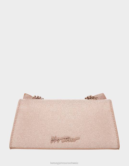 Frauen Betsey Johnson Wandelbare Tasche mit eckiger Schleife Sekt Zubehör ZJFF249