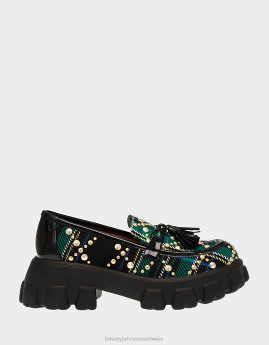 Frauen Betsey Johnson aleah grün multi Schuhe ZJFF182
