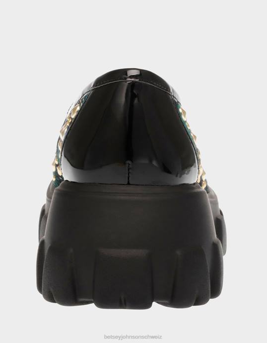 Frauen Betsey Johnson aleah grün multi Schuhe ZJFF182