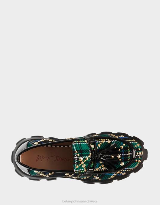 Frauen Betsey Johnson aleah grün multi Schuhe ZJFF182