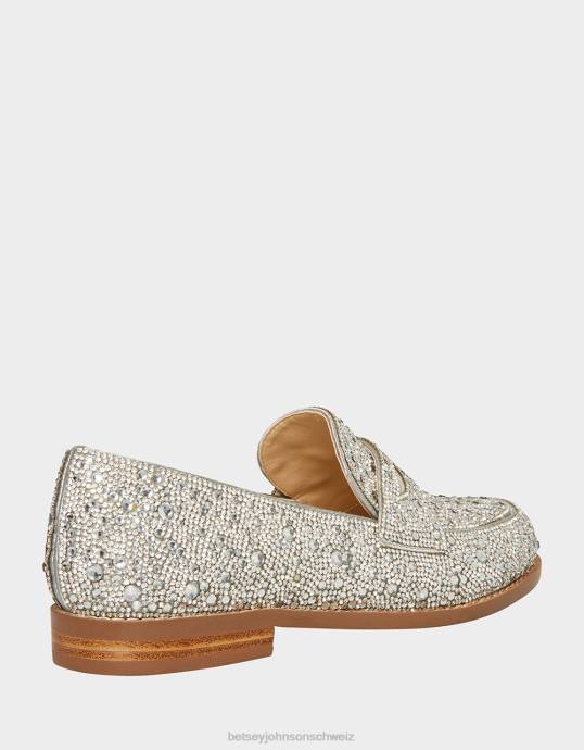 Frauen Betsey Johnson aron Silber Schuhe ZJFF16
