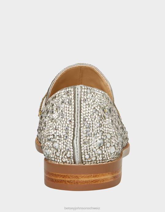 Frauen Betsey Johnson aron Silber Schuhe ZJFF16