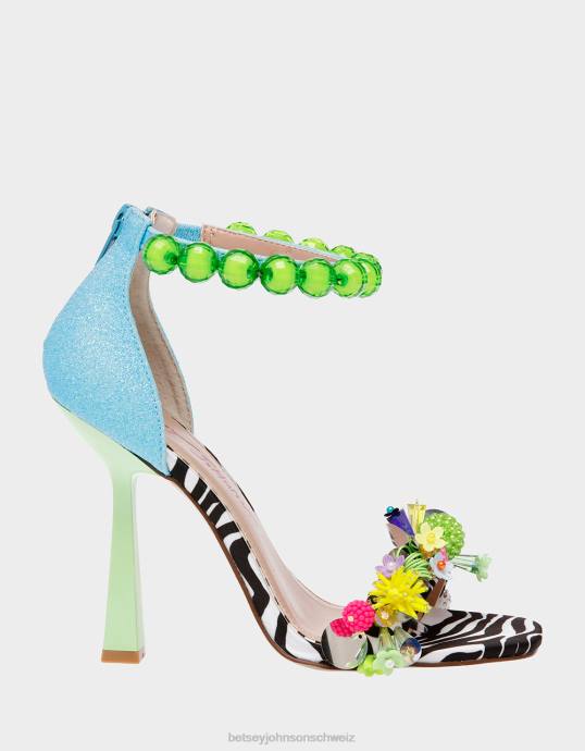 Frauen Betsey Johnson clooney blau-multi Schuhe ZJFF111
