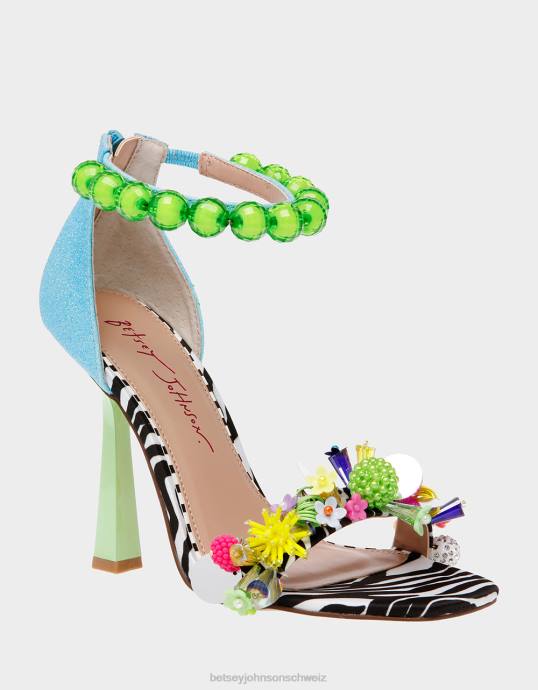 Frauen Betsey Johnson clooney blau-multi Schuhe ZJFF111