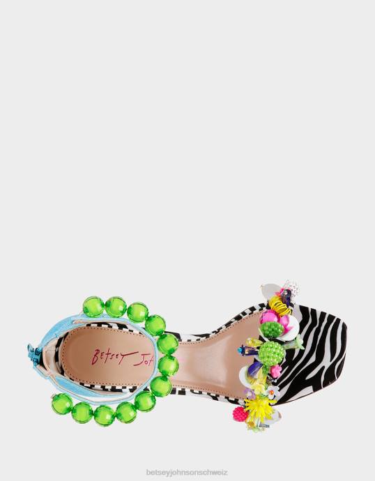 Frauen Betsey Johnson clooney blau-multi Schuhe ZJFF111
