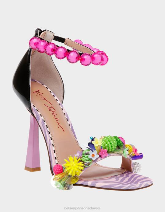 Frauen Betsey Johnson clooney rosa multi Schuhe ZJFF98