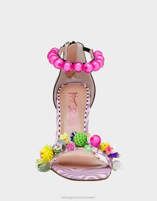 Frauen Betsey Johnson clooney rosa multi Schuhe ZJFF98