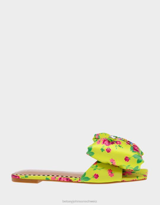 Frauen Betsey Johnson daisyy-g Zitrone Schuhe ZJFF117