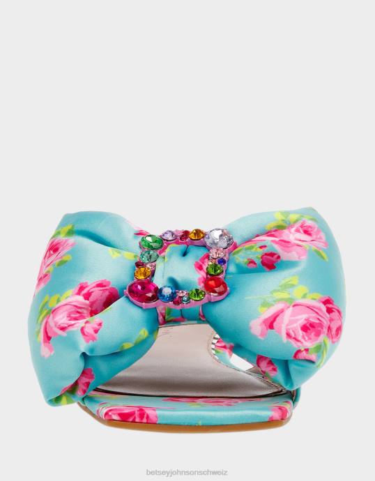 Frauen Betsey Johnson daisyy-g blau-multi Schuhe ZJFF121