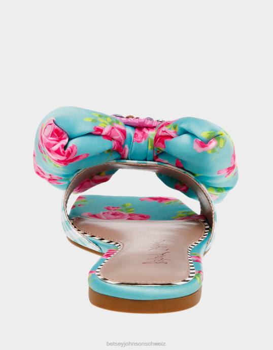Frauen Betsey Johnson daisyy-g blau-multi Schuhe ZJFF121