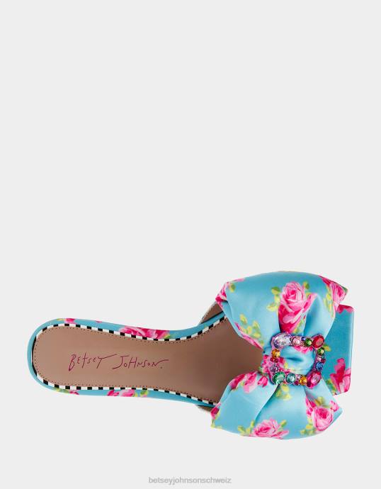 Frauen Betsey Johnson daisyy-g blau-multi Schuhe ZJFF121