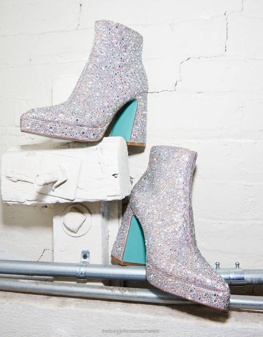 Frauen Betsey Johnson della Strasssteine Schuhe ZJFF15