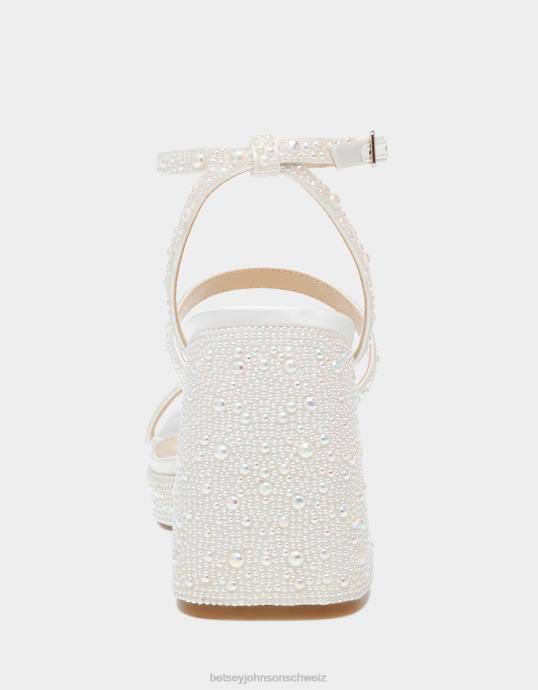 Frauen Betsey Johnson denni Elfenbein Schuhe ZJFF69