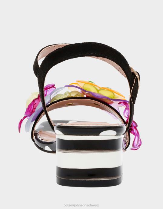 Frauen Betsey Johnson dottee schwarz-multi Schuhe ZJFF57