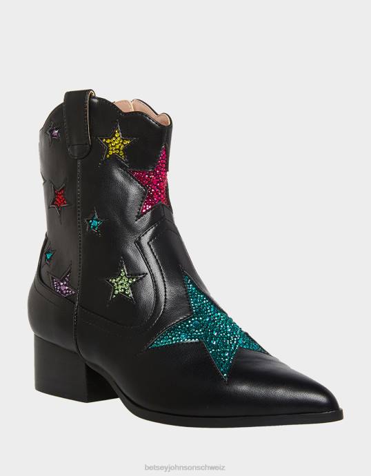 Frauen Betsey Johnson edison Schwarz Schuhe ZJFF191