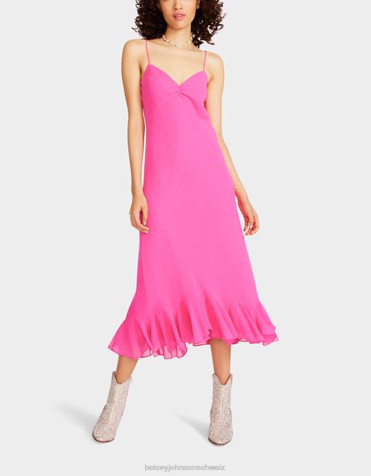 Frauen Betsey Johnson ein bisschen Bling-Slip-Kleid Rosa Kleidung ZJFF301