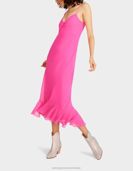 Frauen Betsey Johnson ein bisschen Bling-Slip-Kleid Rosa Kleidung ZJFF301
