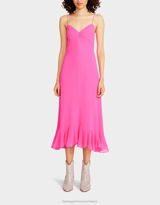 Frauen Betsey Johnson ein bisschen Bling-Slip-Kleid Rosa Kleidung ZJFF301