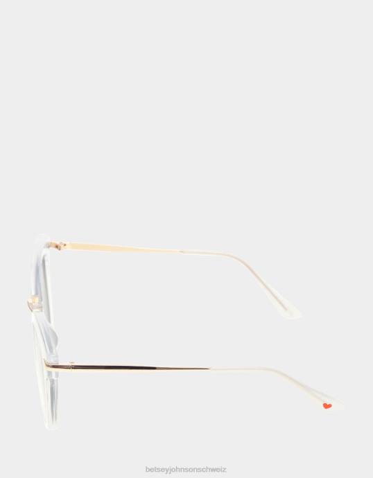 Frauen Betsey Johnson in den Details Sonnenbrille Weiss Zubehör ZJFF380
